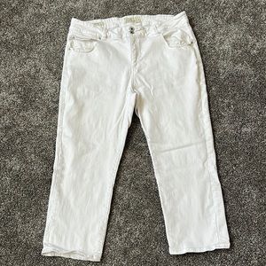 LUCKY BRAND - Emma Crop- white denim- size 16W